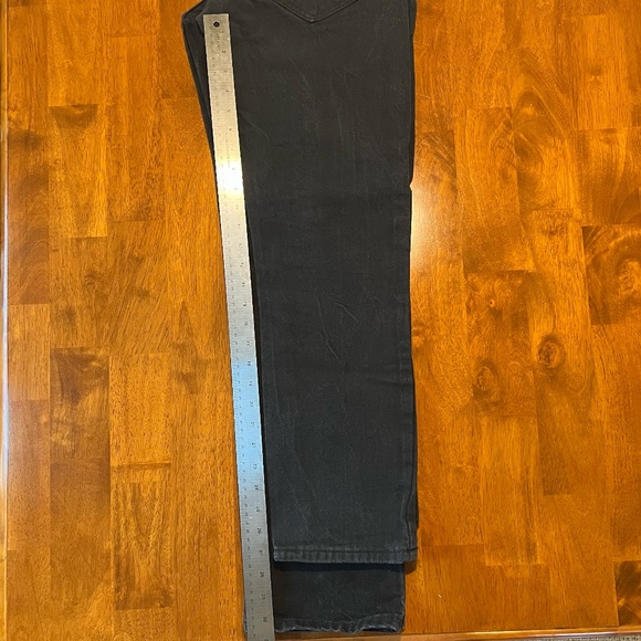 Bundle of Two Men's Black Jeans 100% Cotton 5 Pocket Zipper Fly - Picture 10 of 16